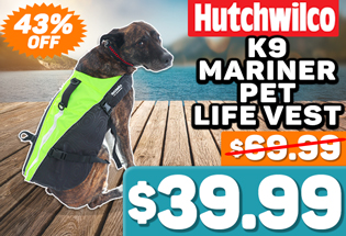 Hutchwilco K9 Mariner Pet Life Vest Hi-Viz Yellow/Black