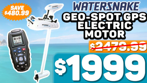 Watersnake Geo-Spot GPS 65lb Bow Mount Electric Motor 54in 12v