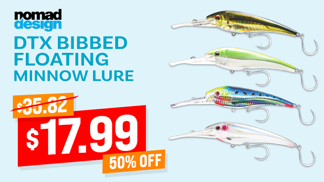 Nomad Design DTX Bibbed Floating Minnow Lure 85mm