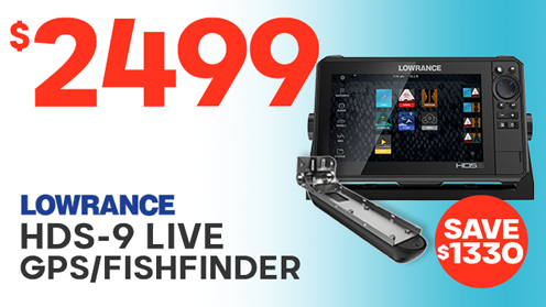 Lowrance HDS-9 LIVE GPS/Fishfinder NZ/AU with Active Imaging 3-in-1 Transducer