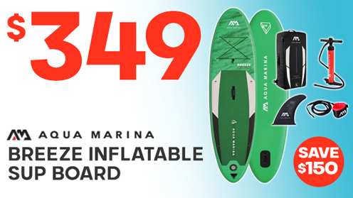 Aqua Marina Breeze All-Round Inflatable Stand Up Paddle Board Package 9ft 10in