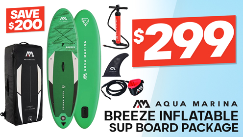 Aqua Marina Breeze All-Round Inflatable Stand Up Paddle Board Package 9ft 10in