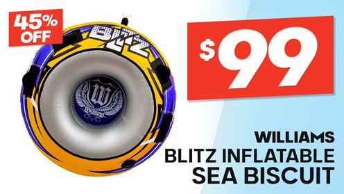Williams Blitz Inflatable Towable Ski Tube Sea Biscuit 137cm