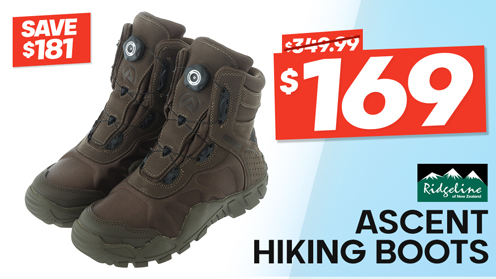 Ridgeline Ascent Rapid Lace Hiking Boots