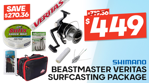 Shimano Beastmaster 14000 Veritas Surfcasting Value Package 14ft 6in 8-15kg 3pc
