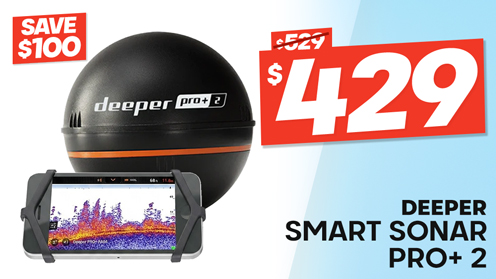 Deeper Smart Sonar PRO+ 2 Wireless Fishfinder with Wi-Fi and GPS