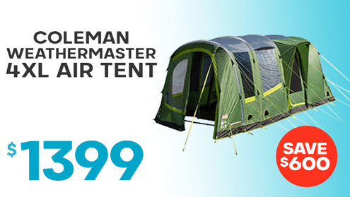 Coleman Weathermaster 4XL 20m² Inflatable Air Tent and Ground Sheet 
