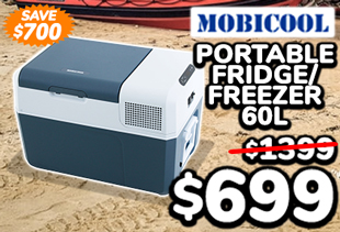 Mobicool CoolFreeze MCF60 Portable Fridge/Freezer 60L Blue/Grey