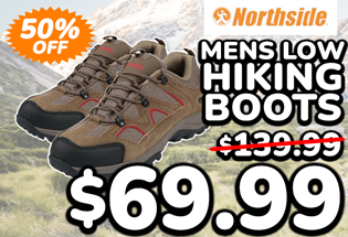 Northside Snohomish Mens Low Hiking Boots Chili Pepper