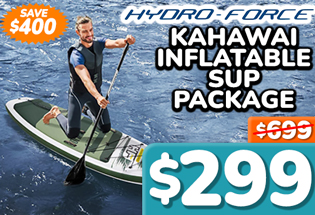 Hydro-Force Kahawai Inflatable Stand Up Paddle Board Package 10ft 2in