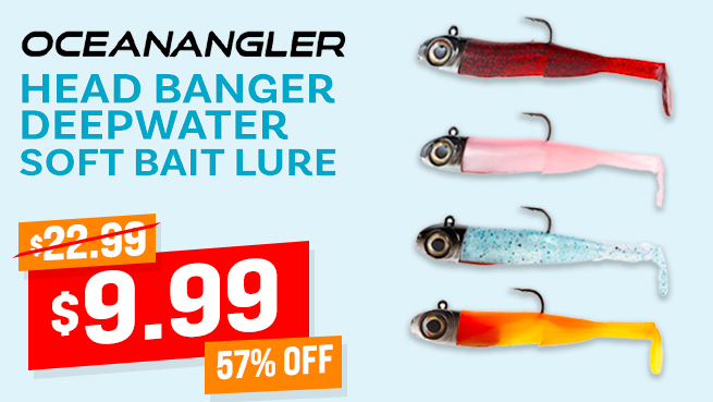 Ocean Angler Head Banger Deepwater Soft Bait Lure 125mm
