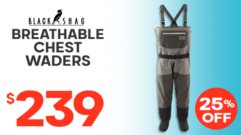 Black Shag Breathable Chest Waders