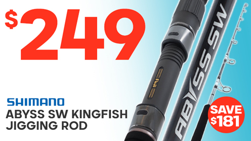Shimano Abyss SW Kingfish Speed Jigging Rod 5ft 4in PE5 200-300g 1pc