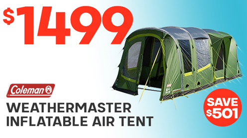 Coleman Weathermaster 4XL 20m² Inflatable Air Tent and Ground Sheet 