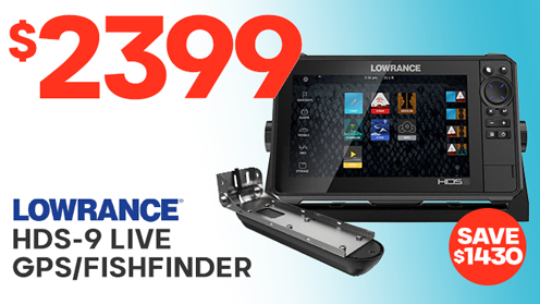 Lowrance HDS-9 LIVE GPS/Fishfinder NZ/AU with Active Imaging 3-in-1 Transducer