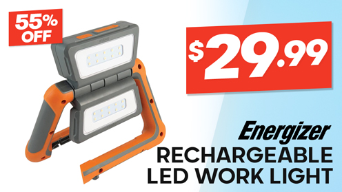 Energizer Rechargeable Panel LED Work Light 1100LM