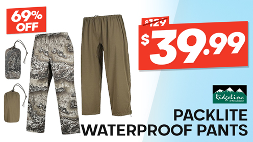 Ridgeline Packlite Mens Waterproof Pants