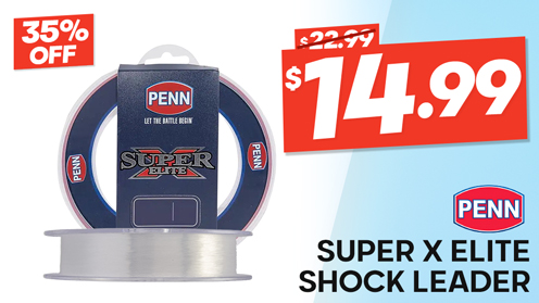 PENN Super X Elite Mono Shock Leader Trace Clear
