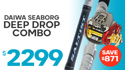 Daiwa Seaborg 1200MJ ST56HT Bent Butt Deep Drop Combo 5ft 6in PE6-10 2pc