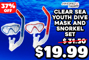 Hydro-Swim Clear Sea Youth Dive Mask and Snorkel Set