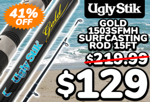 Ugly Stik Gold 1503SFMH Surfcasting Rod 15ft 7-12kg 3pc