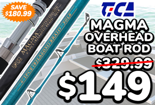 TiCA Magma 601 Metallic Blue OH Boat Rod 5ft 11in PE5 1pc