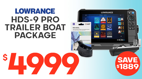 Lowrance HDS-9 Pro 1KW C-map Reveal Offshore Trailer Boat Package