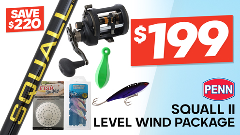 PENN Squall II 20 Level Wind Package 6ft 6in 10kg 1pc