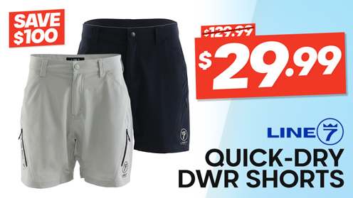 Line 7 Ocean Crew Womens Quick-Dry DWR Shorts