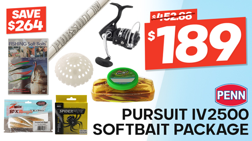 PENN Pursuit IV2500 Softbait Package 7ft 3-6kg 2pc