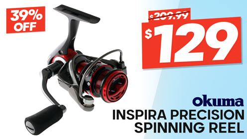 Okuma Inspira Red 20 Precision Lightweight Softbait Spinning Reel