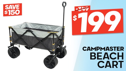 Campmaster All Terrain Beach Cart Trolley - 100kg Capacity