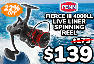 PENN Fierce III 4000LL Live Liner Spinning Reel