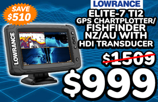 Lowrance Elite-7 Ti2 GPS Chartplotter/Fishfinder NZ/AU with HDI Transducer