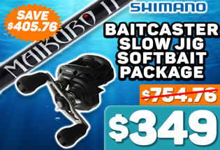 Shimano Curado Maikuro Baitcaster Slow Jig Softbait Package 7ft 3-6kg 2pc