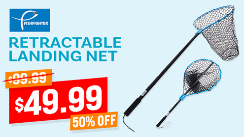 Fishfighter Retractable Landing Net 170cm