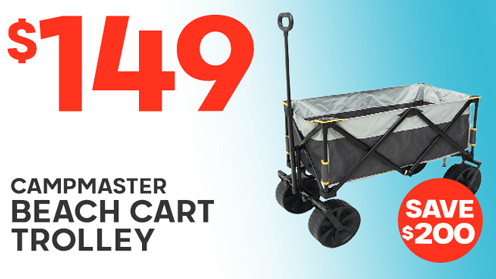 Campmaster All Terrain Beach Cart Trolley - 100kg Capacity