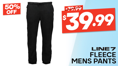 Line 7 Dry Seat Fleece Mens Pants 220gsm