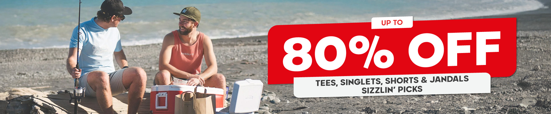 Tees, Singlets, Shorts and Jandals Sizzlin’ Picks Banner