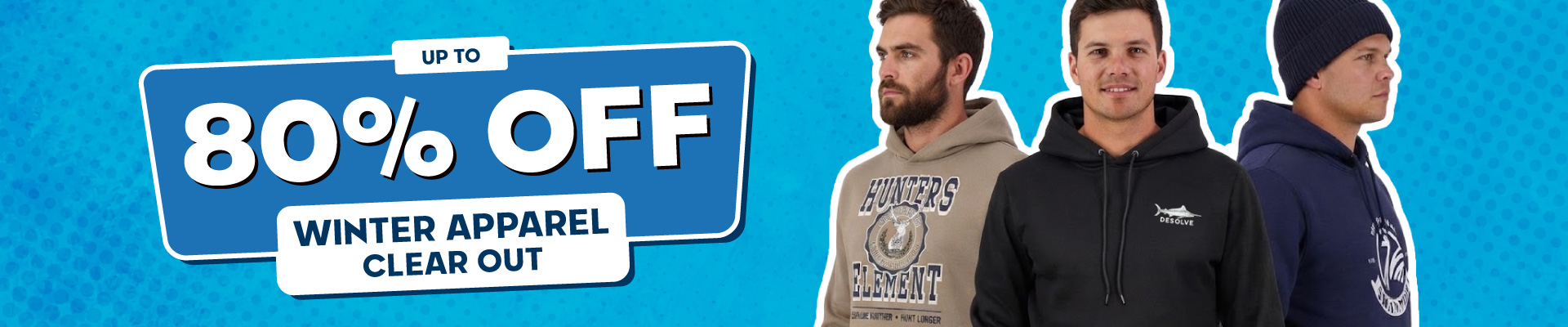 Winter Apparel Clearance Sale Banner
