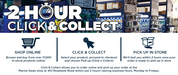 Click and Collect within 4 Hours of your order!